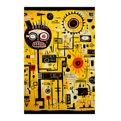 Quadro Decorativo Yellow Symbols