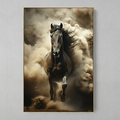 Quadro Decorativo Cavalo Fumaça na internet