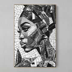 Quadro Decorativo Cansaço Fragmentado - Ellquadros 