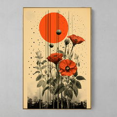 Quadro Decorativo Girasol Vermelho Art na internet