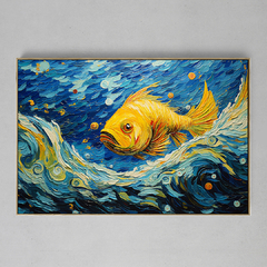 Quadro Decorativo Fish Van Gogh na internet