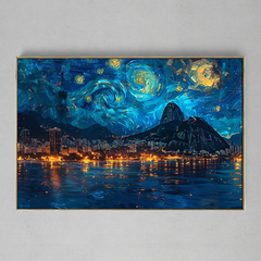 Quadro Decorativo Rio de Janeiro van Gogh - Ellquadros 