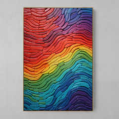 Quadro Decorativo COLORFUL PLASTER ART I na internet