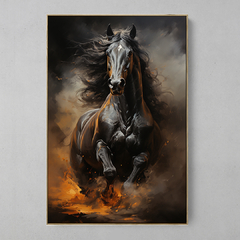 Quadro Decorativo Cavalo Fogo na internet