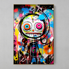 Quadro Decorativo Basquiat Grafiteiro na internet