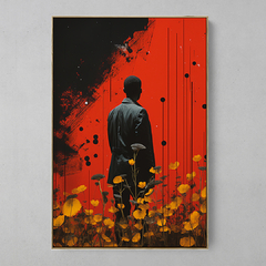 Quadro Decorativo Modern Black Red na internet