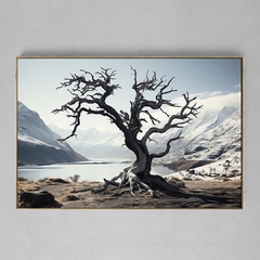 Quadro Decorativo Árvore Seca do Lago - Ellquadros 