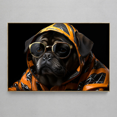 Quadro Decorativo Fashion Pug na internet