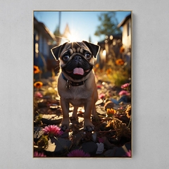 Quadro Decorativo Pug estilo Pixar