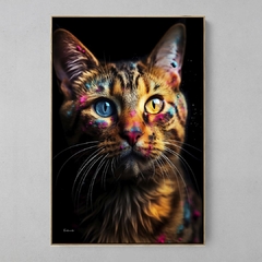 Imagem do Quadro Gato Colorful