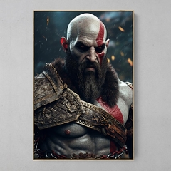 Quadro Kratos God of War - Ellquadros 