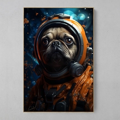 Quadro Decorativo Pug Astronauta na internet