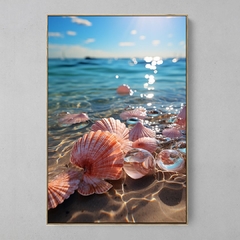 Quadro Decorativo Conchas do Mar - Ellquadros 