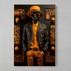 Quadro Decorativo Man Fashion Plastificado na internet