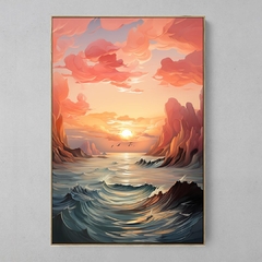 Quadro Decorativo Paisagem Soft em Tom Pastel na internet