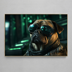 Quadro Decorativo Pug Matrix