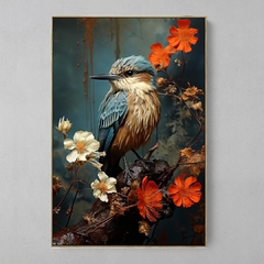 Quadro Decorativo Birds Collage Flowers na internet