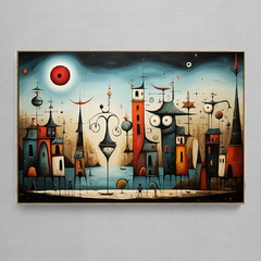 Quadro Decorativo Rua Surreal estilo Picasso na internet