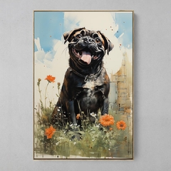 Quadro Decorativo Happy Pug