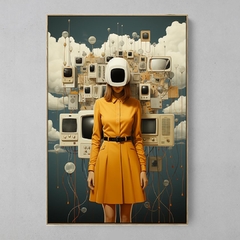 Quadro Decorativo Colagem Surreal na internet