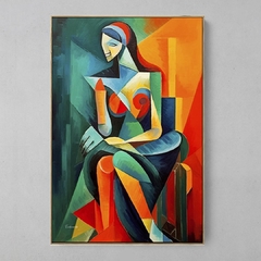 Quadro Mulher Sentada ll - Ellquadros 