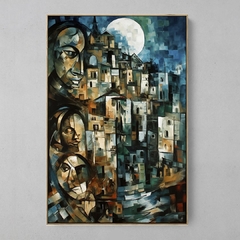 Quadro Decorativo Morro Guernica RJ estilo Picasso - loja online