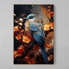 Quadro Decorativo O Pequeno Pássaro Azul - Ellquadros 