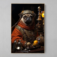 Quadro Decorativo Pug Príncipe