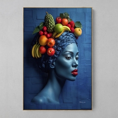 Quadro Blue Woman Fruits na internet