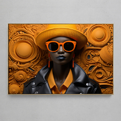 Quadro Decorativo Black Fashion Plastic na internet