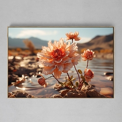 Quadro Decorativo Paisagem Flores