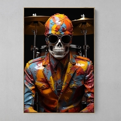 Quadro Drummer Skull na internet