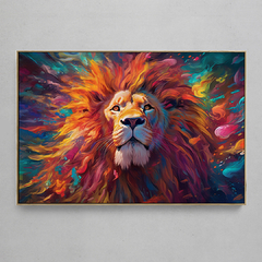 Quadro Decorativo Lion Abstract na internet