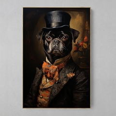 Quadro Decorativo Pug Retrato