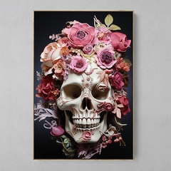 Quadro Skull Roses na internet