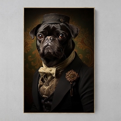 Quadro Decorativo Pug Chefão