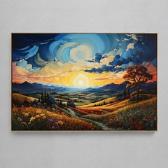 Quadro Decorativo Paisagem - Estilo Van Gogh na internet