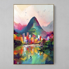 Quadro Decorativo Rio de Janeiro Colorido - loja online