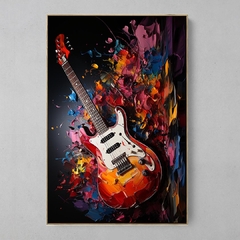 Quadro Decorativo Guitarra Explosão na internet