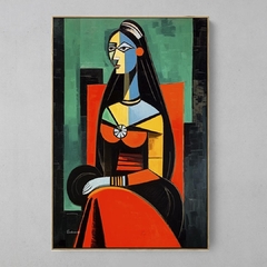 Quadro Mulher Sentada lll - Ellquadros 