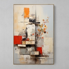 Quadro Decorativo Collage Abstrato - estilo Robert Rauschenberg - loja online