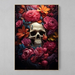 Quadro Flower White Skull na internet