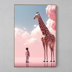 Quadro O menino e a Girafa - Ellquadros 