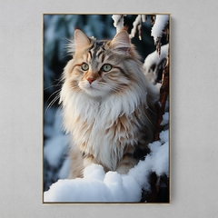 Quadro Decorativo Gato do Alaska na internet