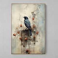 Quadro Decorativo Collage Bird Old Photo - loja online