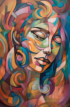 Quadro Geometric Abstract Woman - comprar online