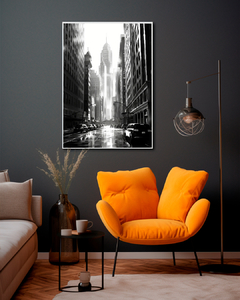 Quadro New York City Black and White