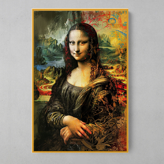 Quadro Decorativo Monalisa Grafite - loja online