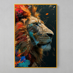 Quadro Decorativo Lion Collor - loja online