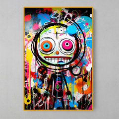 Quadro Decorativo Basquiat Grafiteiro - loja online